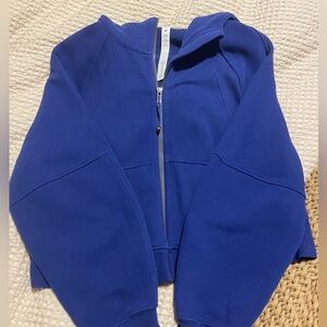 Lululemon OS full zip scuba in larkspur xs/s